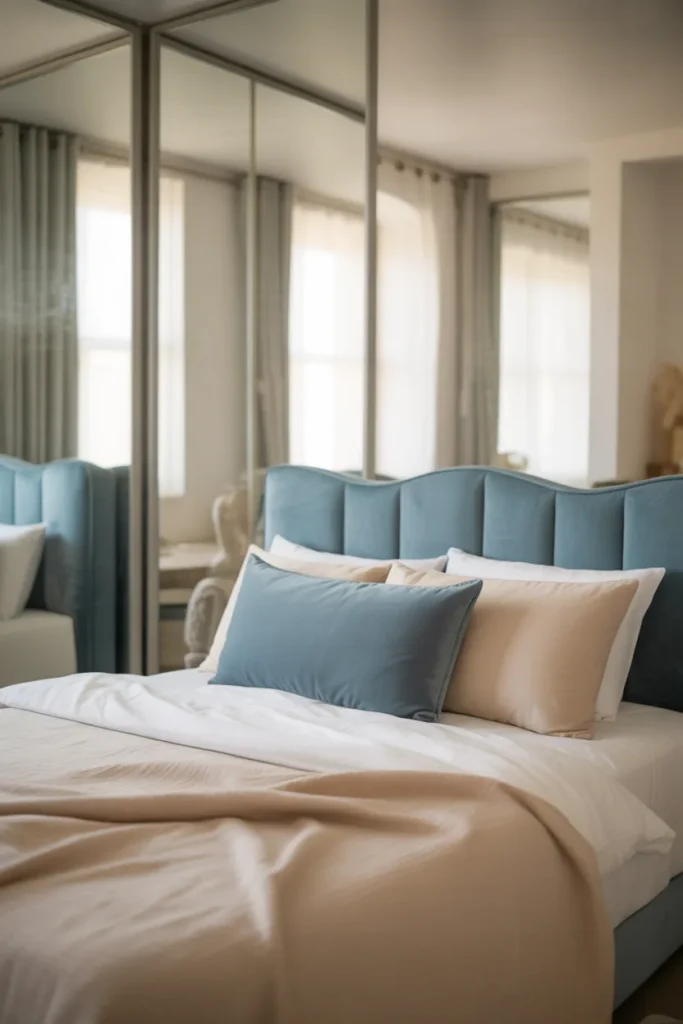 18. Blue Velvet for Small Bedrooms