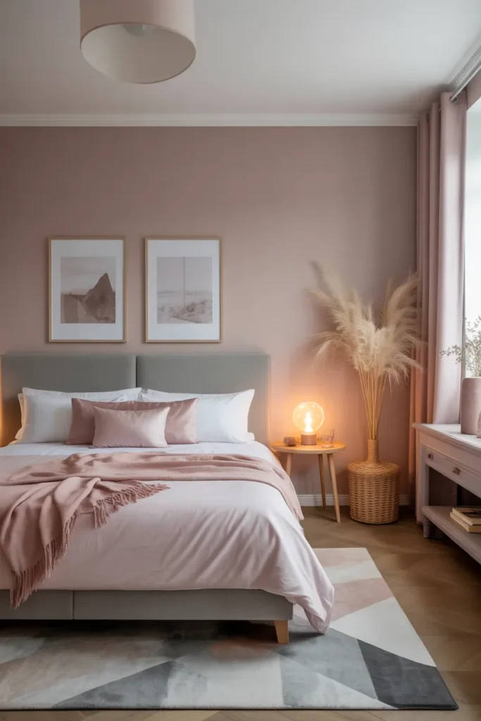 18. Soft Pink Decor for a Relaxing Mood