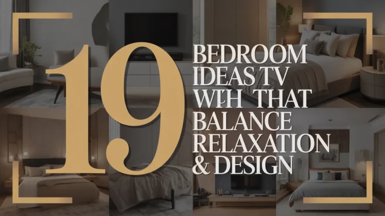 19 Bedroom Ideas with TV That Balance Relaxation & Design