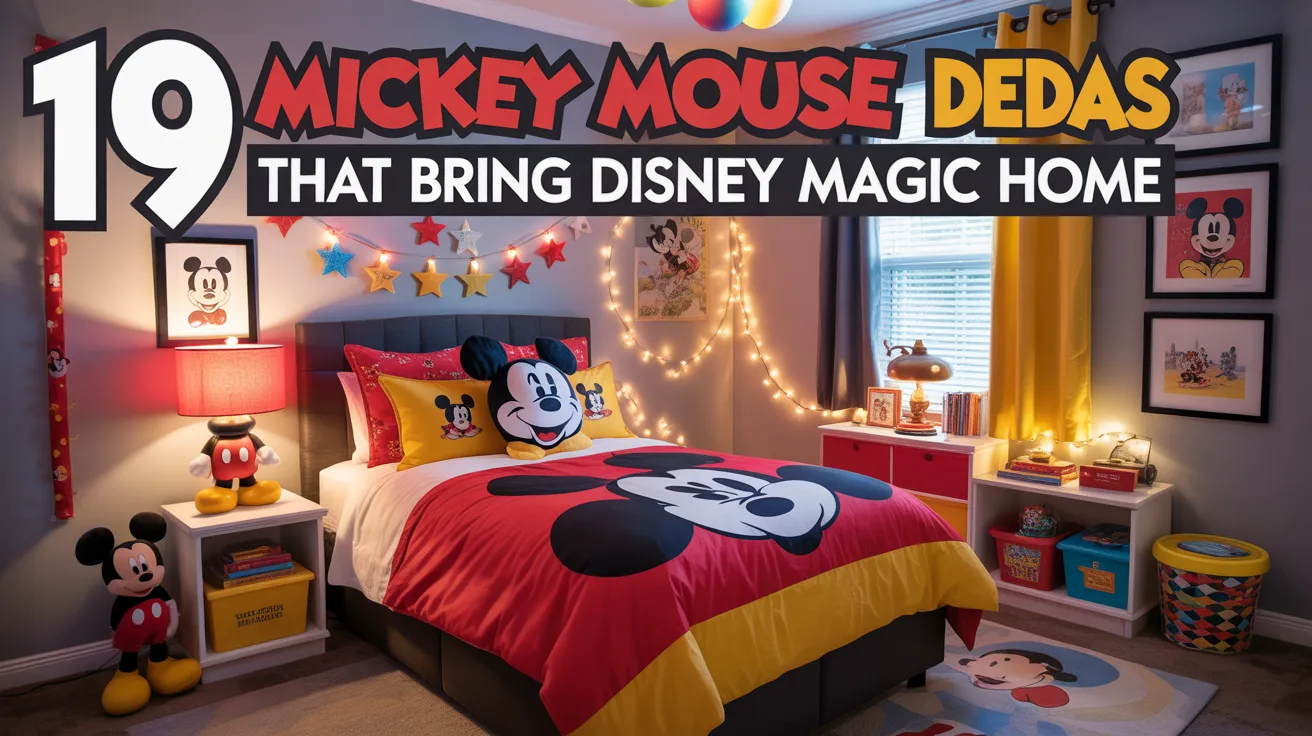 19 Mickey Mouse Bedroom Ideas That Bring Disney Magic Home