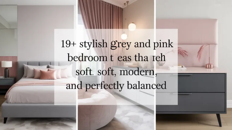 19+ Stylish Grey and Pink Bedroom Ideas That Feel Soft, Modern, and Perfectly Balanced