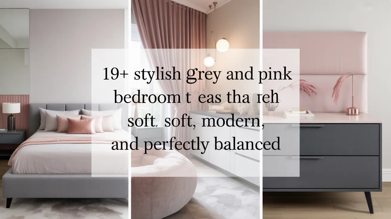 19+ Stylish Grey and Pink Bedroom Ideas That Feel Soft, Modern, and Perfectly Balanced
