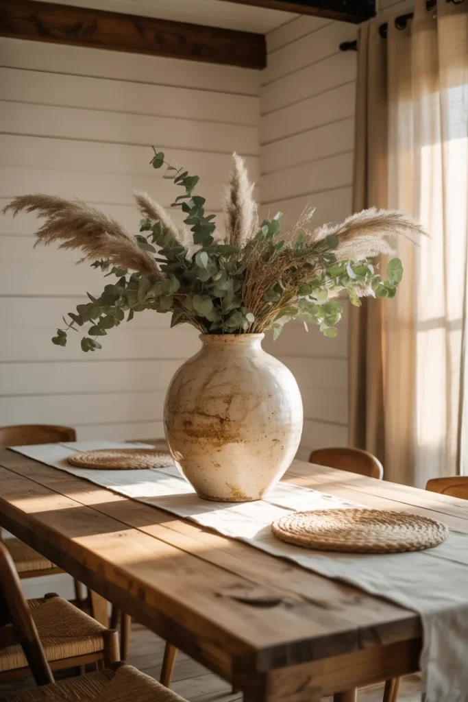 19. Minimal Farm Centerpieces with One Statement Piece