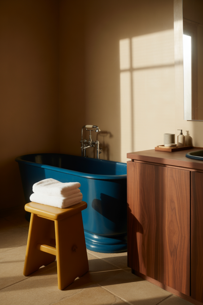 2 Add Natural Wood for Warmth and Balance