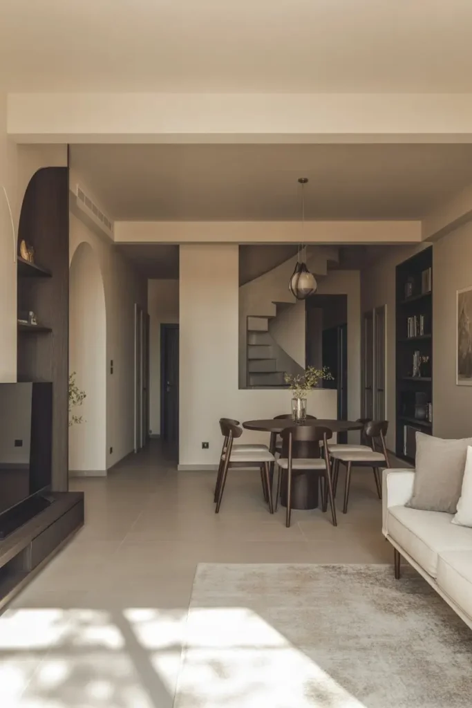 2. Greige Balance for Open Flow Living