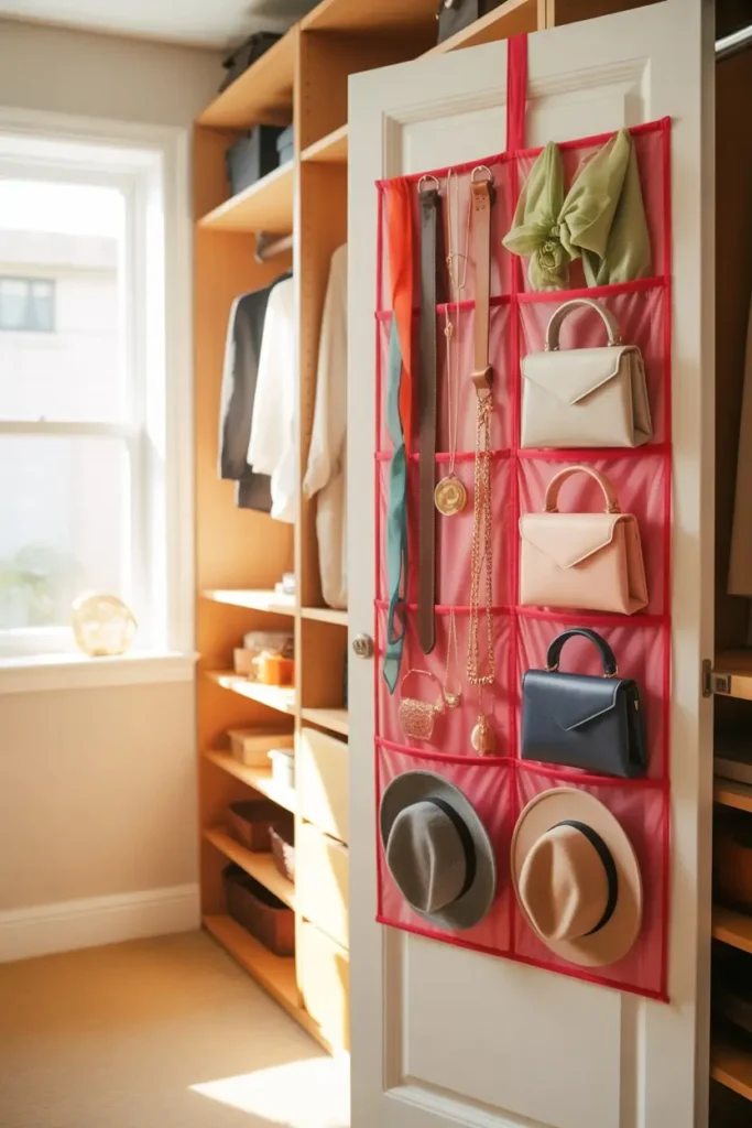 2. Hanging Pockets for Accessories