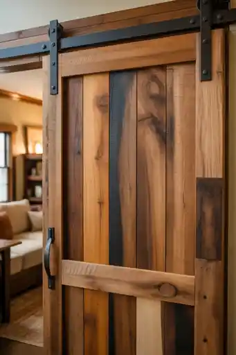 2. Rustic Wooden Doors for Warmth and Charm