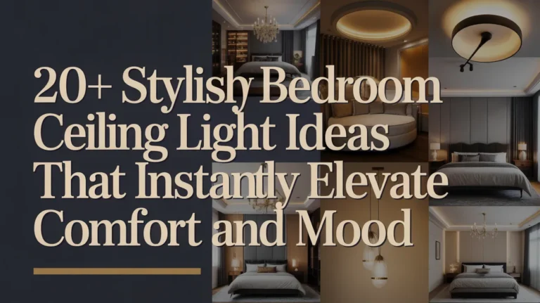 20+ Stylish Bedroom Ceiling Light Ideas That Instantly Elevate Comfort and Mood