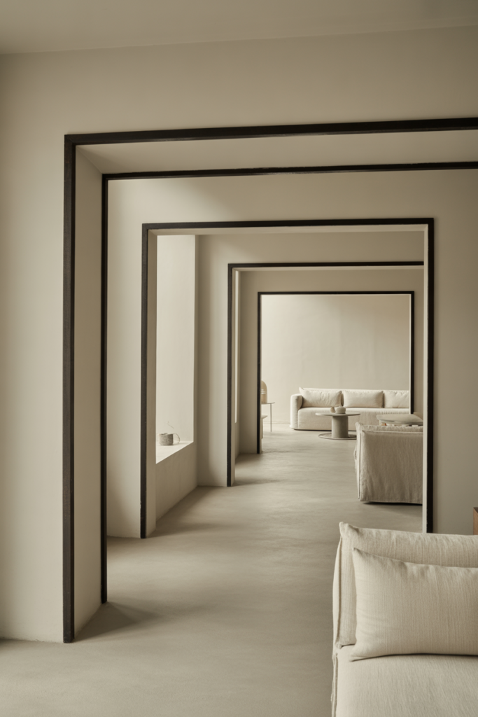 3 Black Door Trim for Strong Room Definition