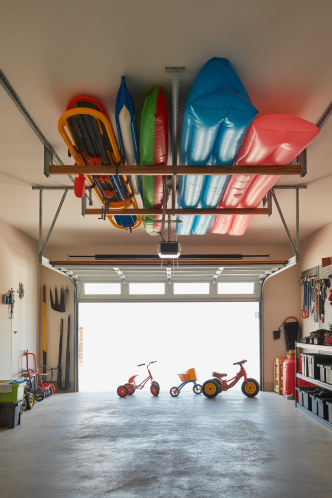 3 Ceiling Storage for Seasonal Toys