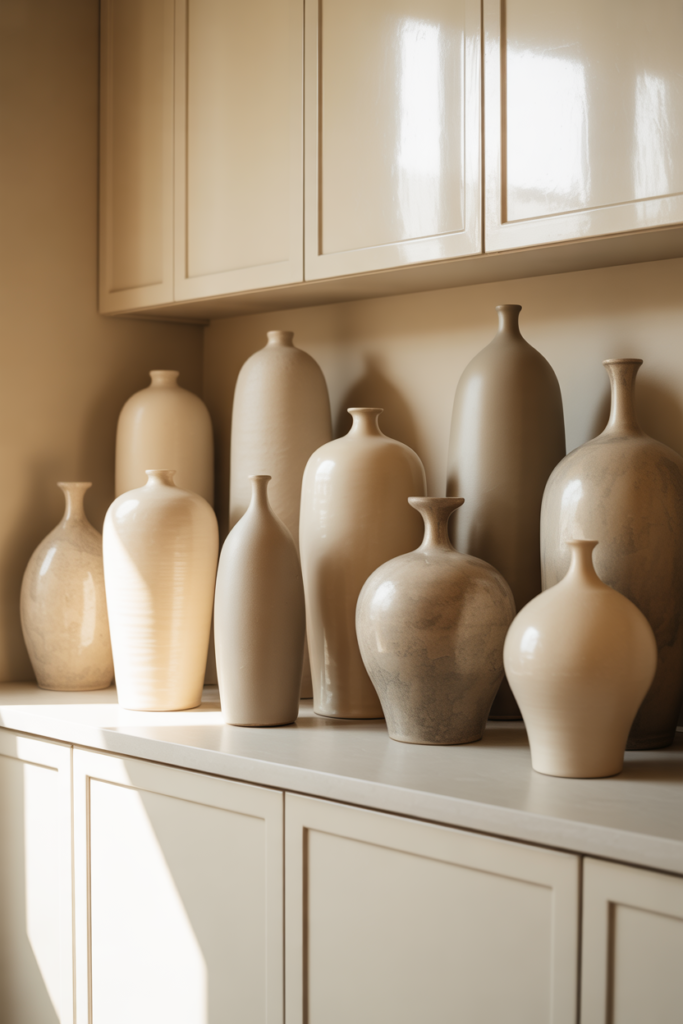 3. Ceramic Vases in Soft Neutral Tones
