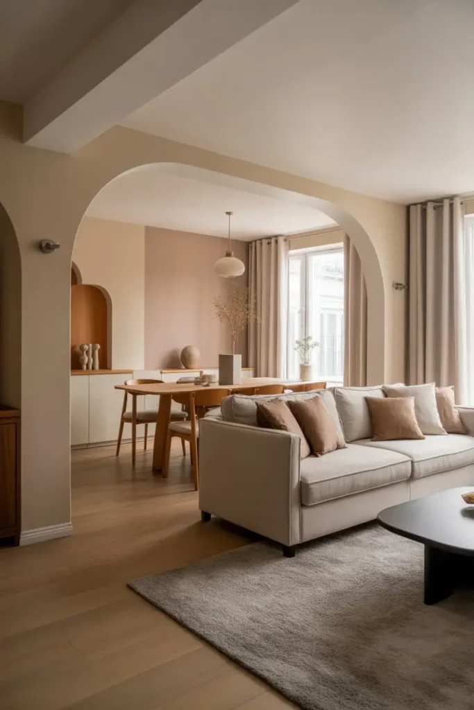 3. Cream and Soft Taupe Harmony