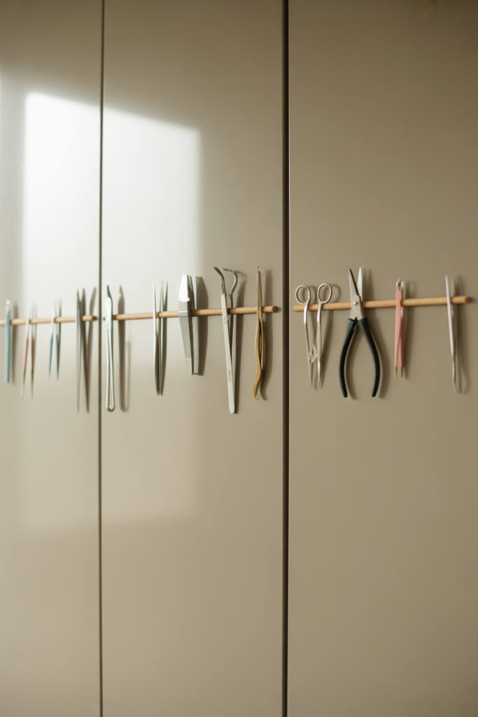 3. Magnetic Strips for Metal Items