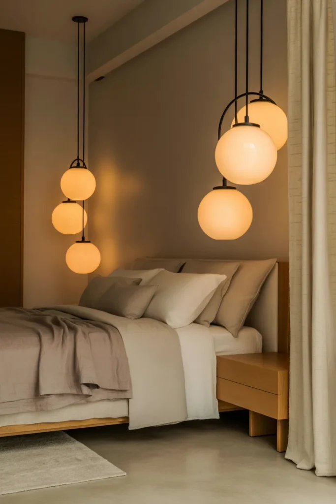 3. Pendant Lights for a Contemporary Touch