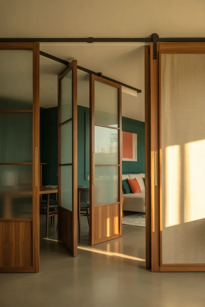 3. Sliding Panels or Barn Doors