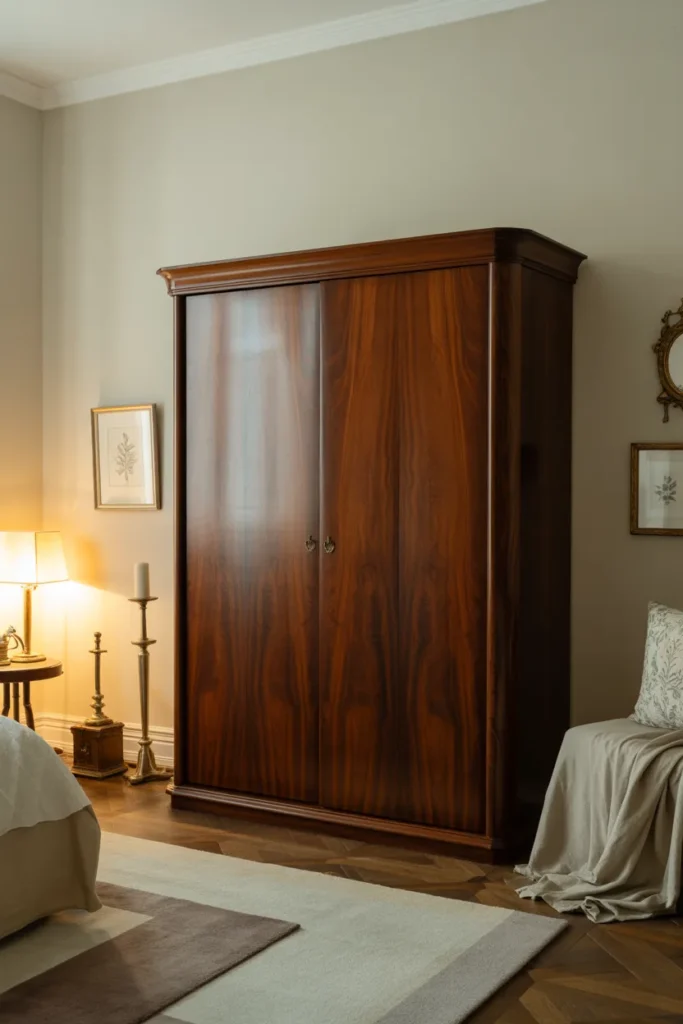 4. Dark Oak Wardrobe for Classic Elegance
