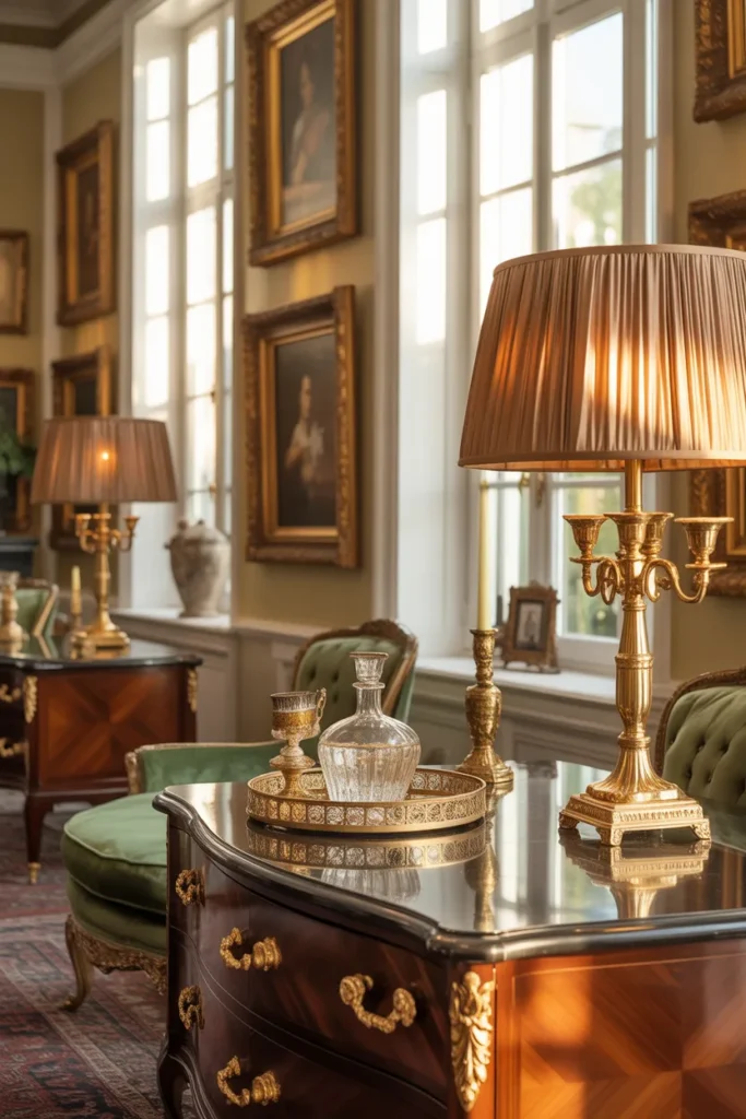 4. Gold and Brass Accents for Glamour