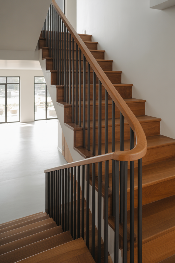 4. Mixed Wood and Metal Spindles