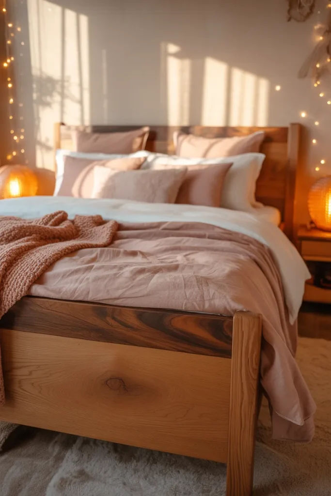 4. Wooden King Beds for Natural Warmth