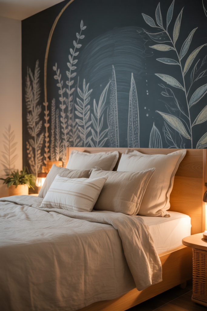 5. Chalkboard Wall for Inspirational Quotes and Affirmations