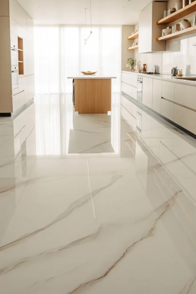 5. Matte-Finish Marble for a Soft Feel