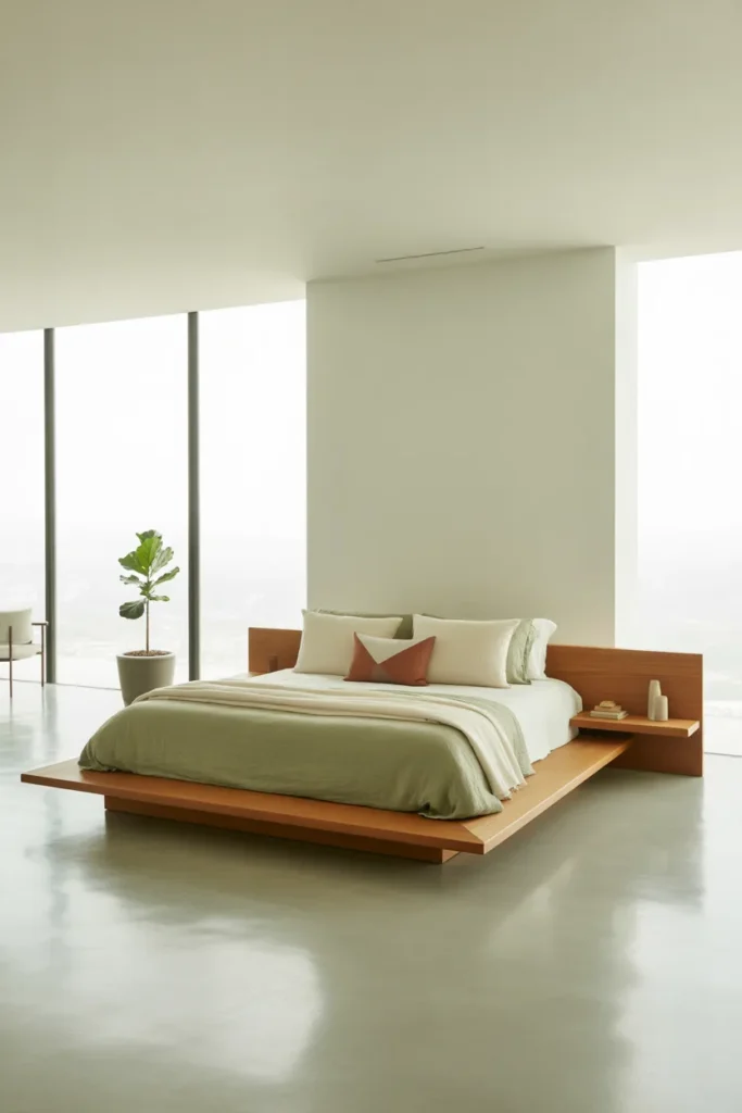 5. Modern Platform King Beds for Clean Style