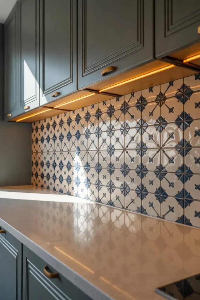5. Patterned Ceramic Backsplash Ideas