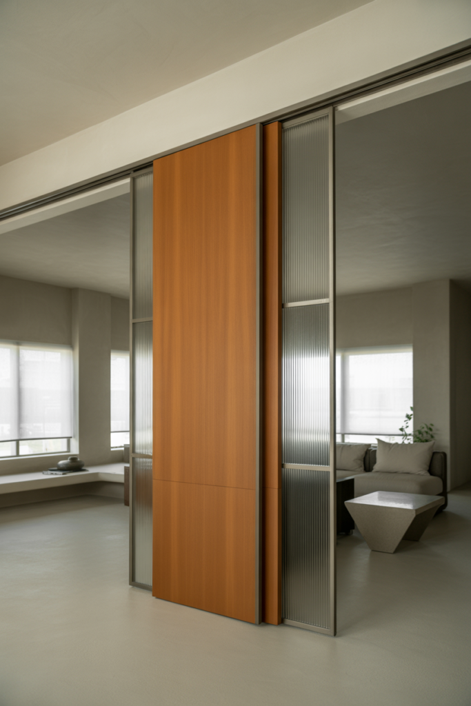 5. Sliding Doors for Space Efficiency