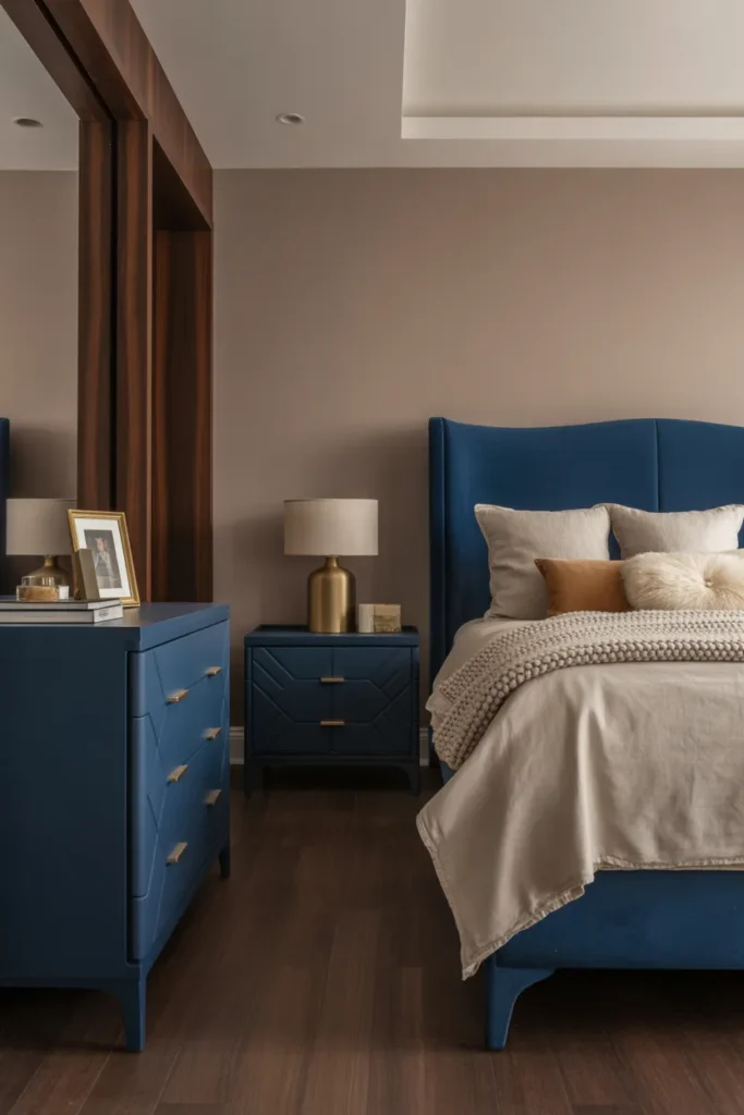 6. Navy Blue Furniture Pieces