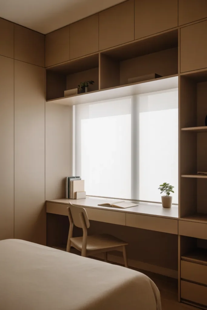 7. Built-In Desk for Seamless Integration