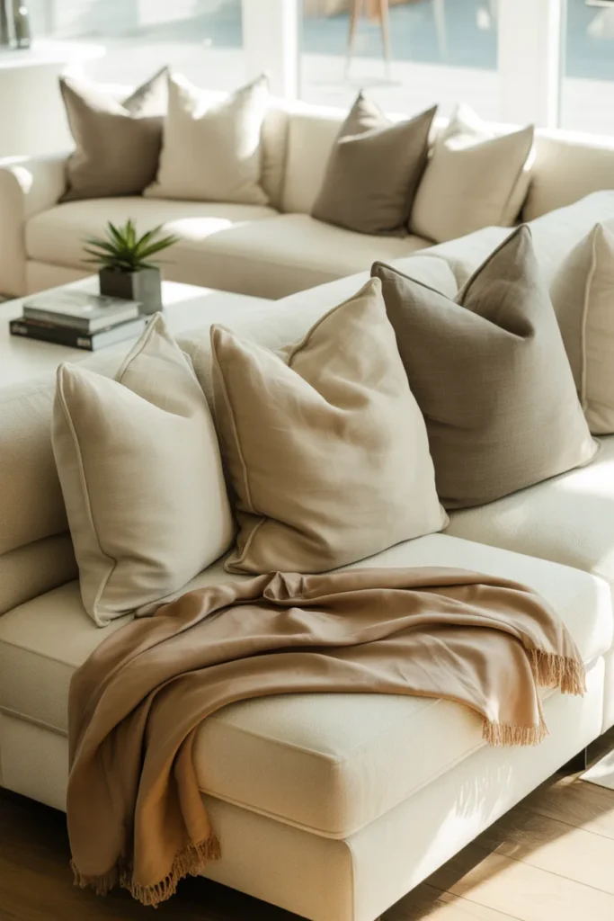 7. Make Your Sofa Look Styled, Not Bare