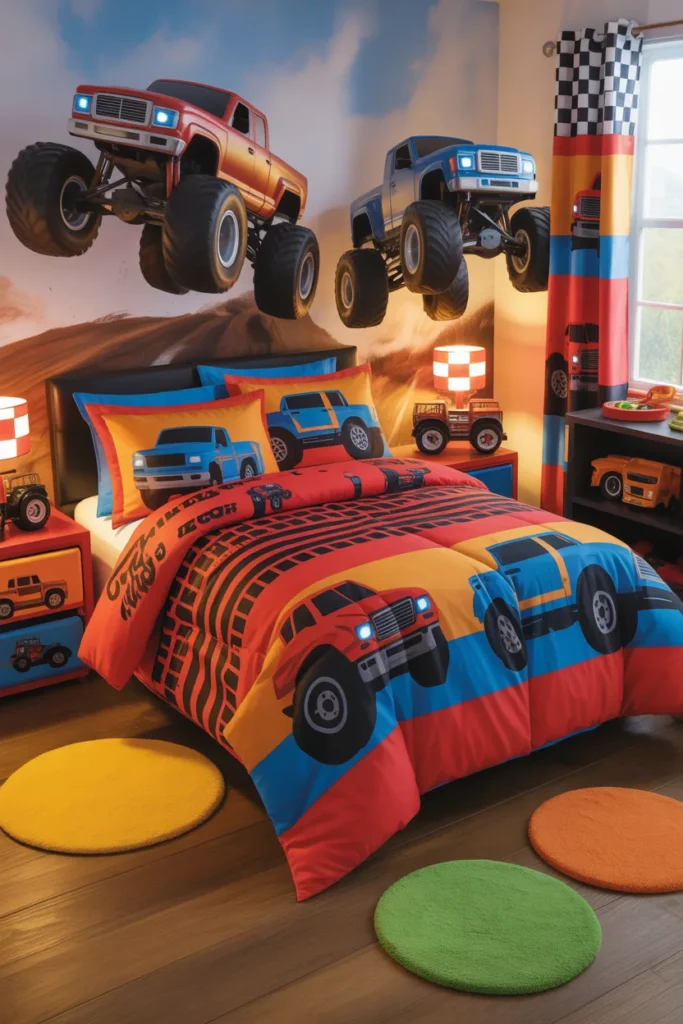 7. Monster Truck Bedding