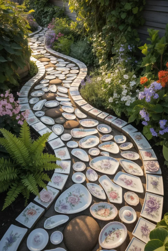 7. Pathway Borders That Add Gentle Detail