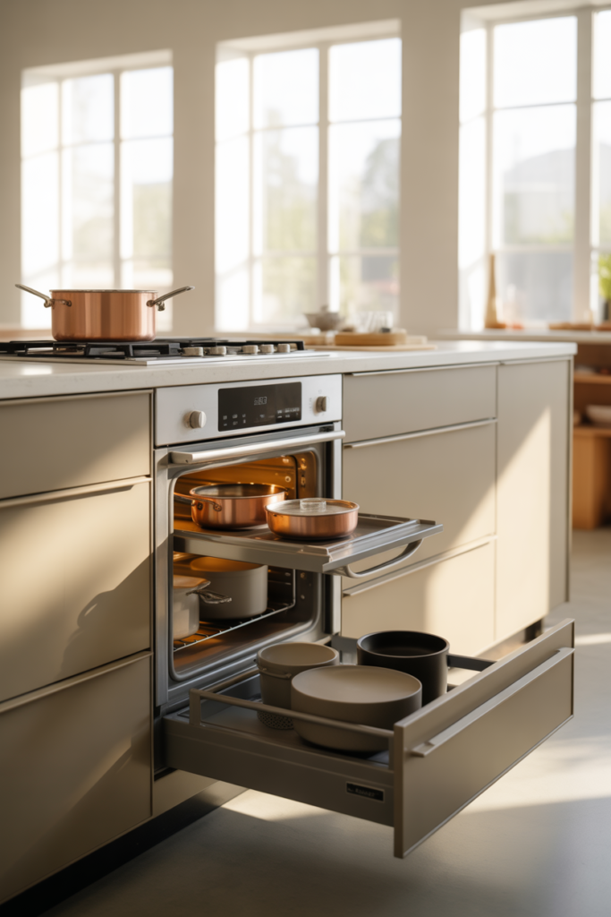 7. Side Opening Ovens for Safer Cooking