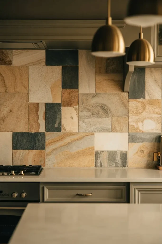 7. Stone Kitchen Backsplash Ideas