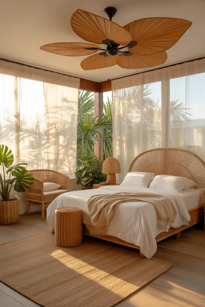 7. Tropical Style Ceiling Fan