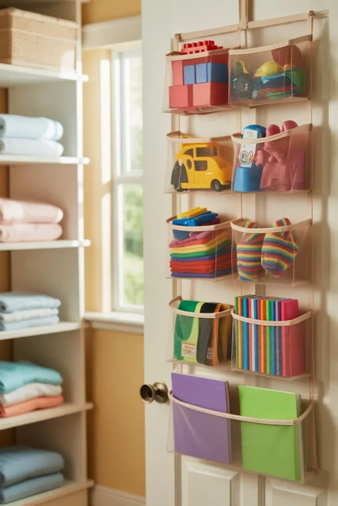 8. Clear Pocket Organizers for Kids’ Items