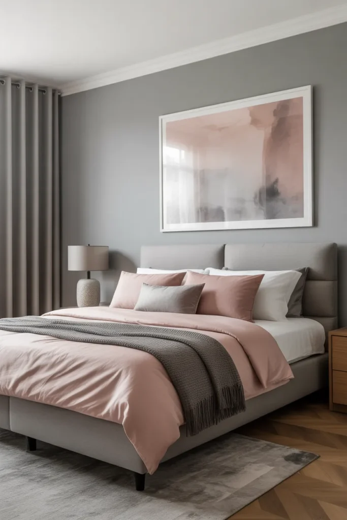 8. Grey and Pink Artwork for Soft Interest