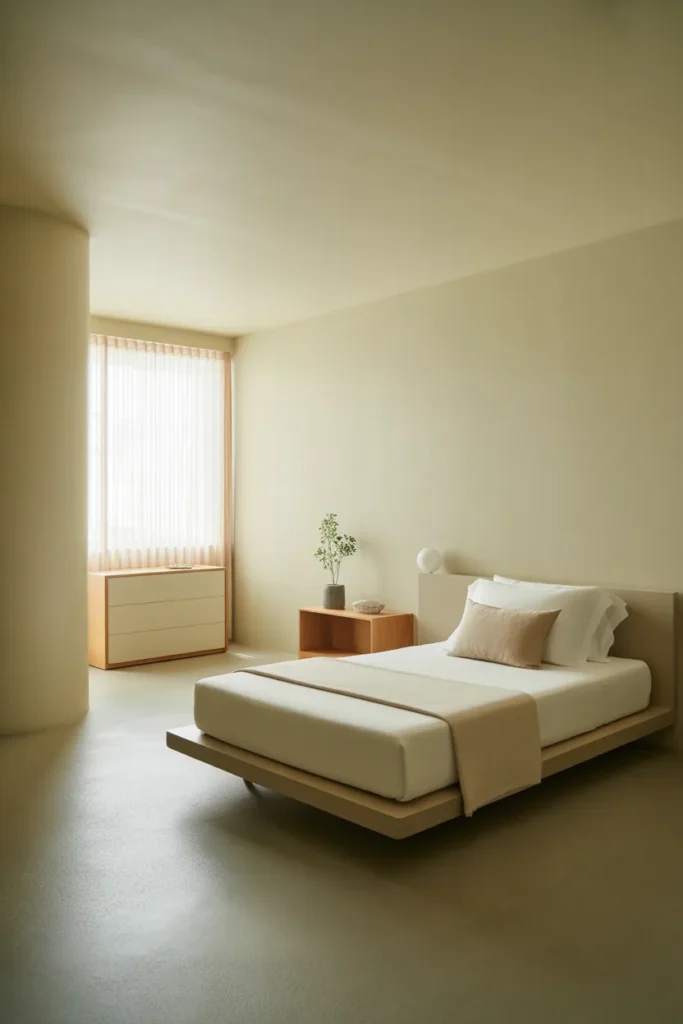 8. Minimal Twin Bed Bedroom Design