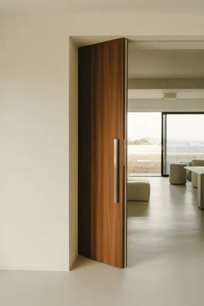 9. Pocket Doors for Seamless Flow
