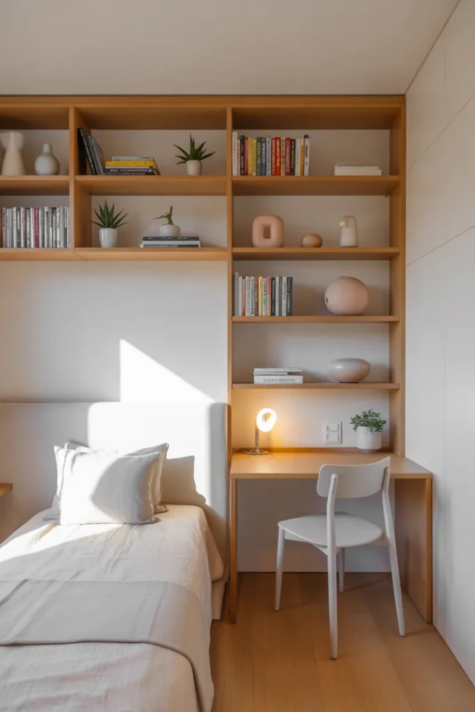 9. Twin Bed with Headboard Storage