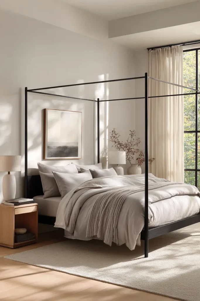 Black Bed Frames in Contemporary Bedrooms