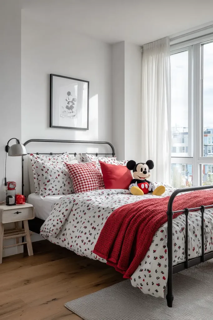 Classic Red, Black, and White Color Scheme