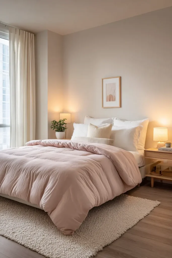 Cozy Guest Bedrooms Styled with Pink Comforters