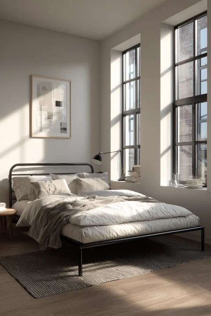 4. Low-Profile Iron Beds for Modern Bedrooms