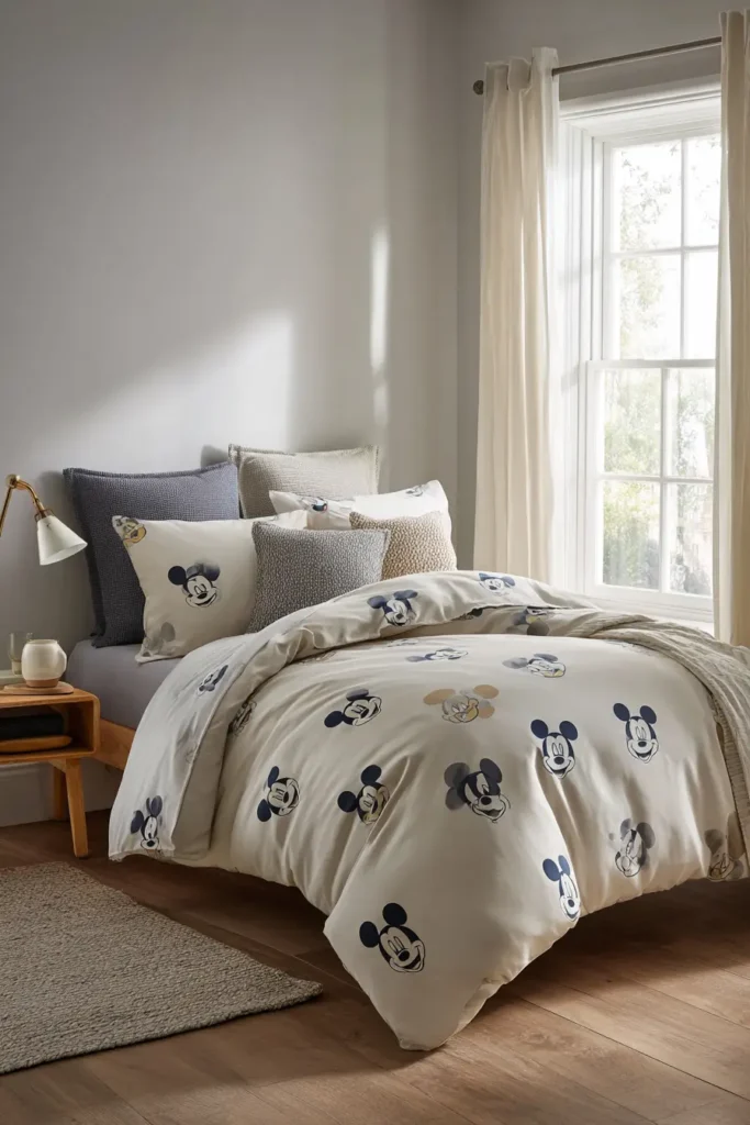 Mickey Mouse Bedding as the Star