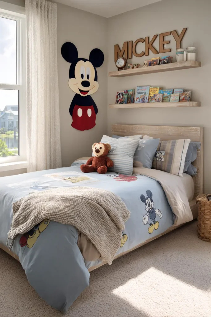 Mickey Mouse Bedroom with Personal Touches