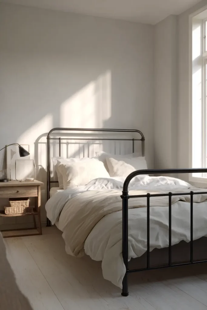 13. Small Bedrooms Styled with Black Iron Beds