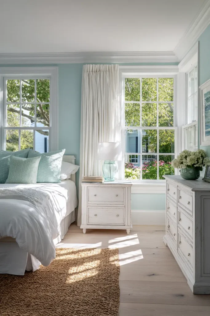 Soft Blue and White Color Palette