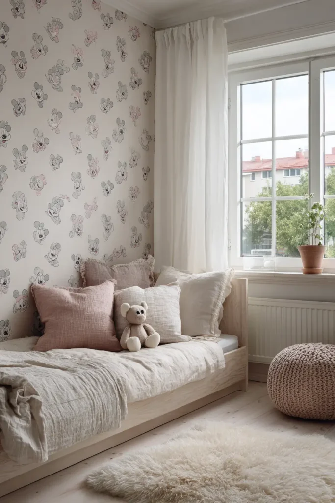 Soft Mickey Prints for a Cozy Look